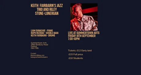 Keith Fairbairn Jazz Trio and Riley Stone-Lonergan