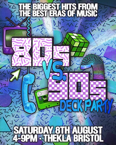 DOCKSIDE SESSIONS: 80s vs 90s Deck Party Tickets