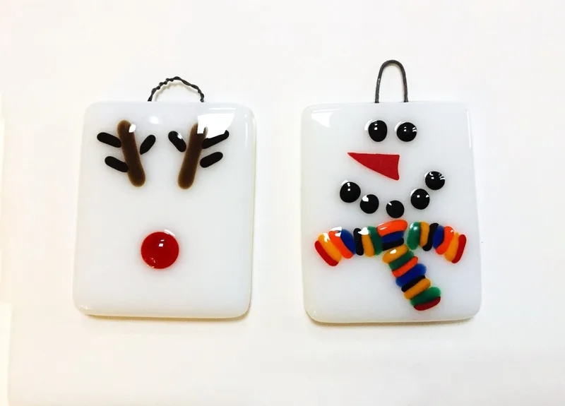 Fused Glass Festive Decorations