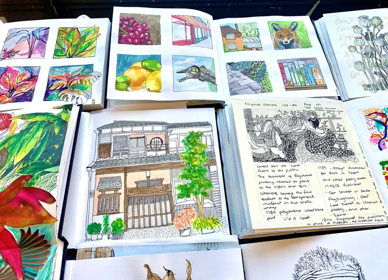 Festive Concertina Sketchbook Sessions