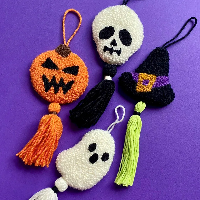 Punch Needle Embroidery Halloween Decoration