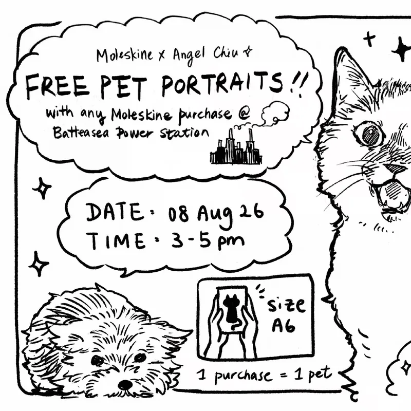 Pet Portraits with Angel Chiu at Moleskine