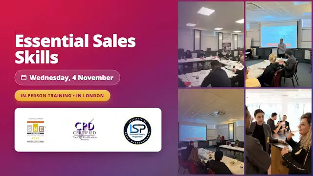 Essential Sales Skills: 1-Day In-Person Sales Training in London