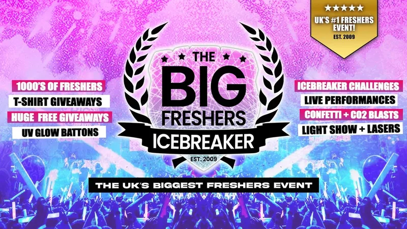 Nottingham Big Freshers Icebreaker - UK Largest Freshers Events - Sold Out 10 Years Running 🏆