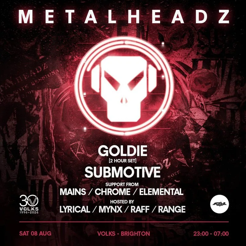 Metalheadz x 30 years of Volks - GOLDIE, Submotive