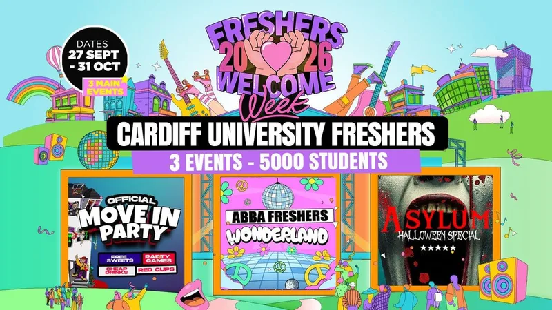 Cardiff Freshers Welcome Week 2026 π - UK Largest Freshers Events - Sold Out 10 Years Running π