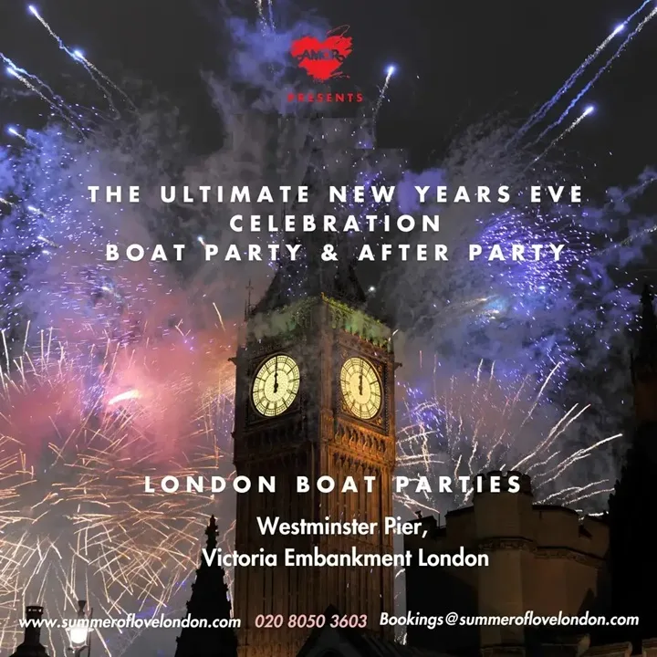 New Year's Eve on the Thames and free after-party on NYE / last tickets