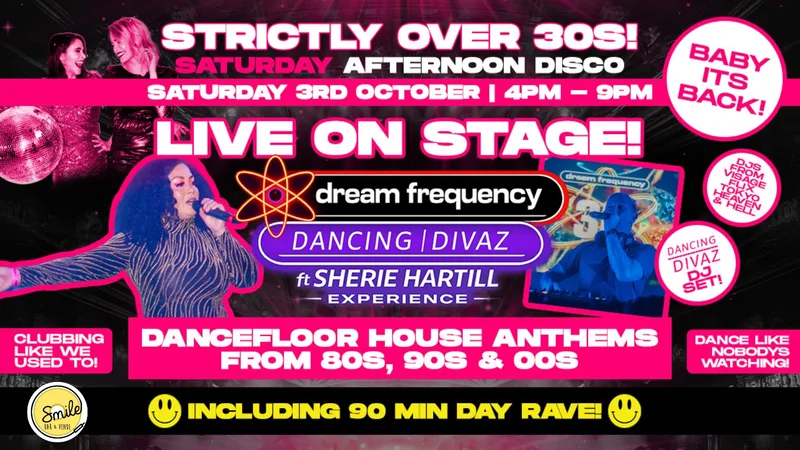 Over 30’s Saturday Afternoon Disco!
