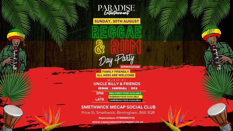 Reggae & Rum BBQ Day Party (Birmingham)