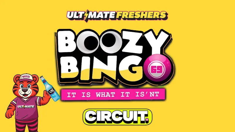 FRESHERS BOOZY BINGO 🎱😵💫🔥 Cardiff's Biggest Student Bingo! ⭐️ Free Entry Into Circuit for the After party ⭐️