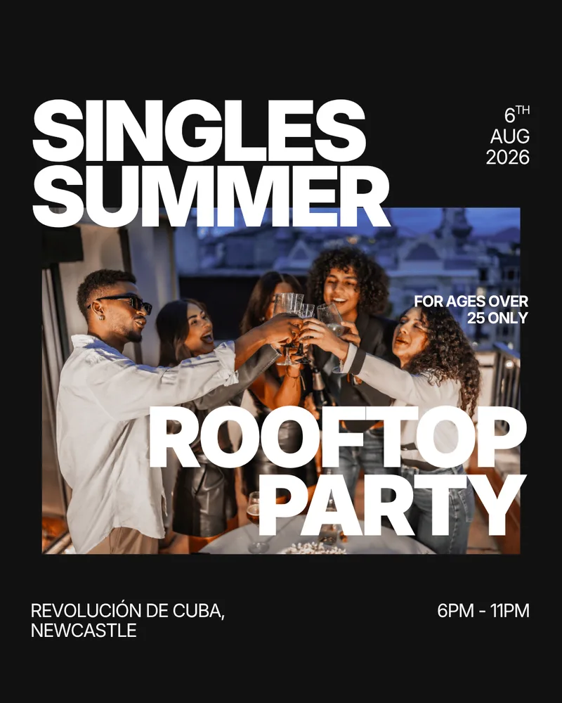 Thursday | Singles Rooftop Summer Party | Newcastle