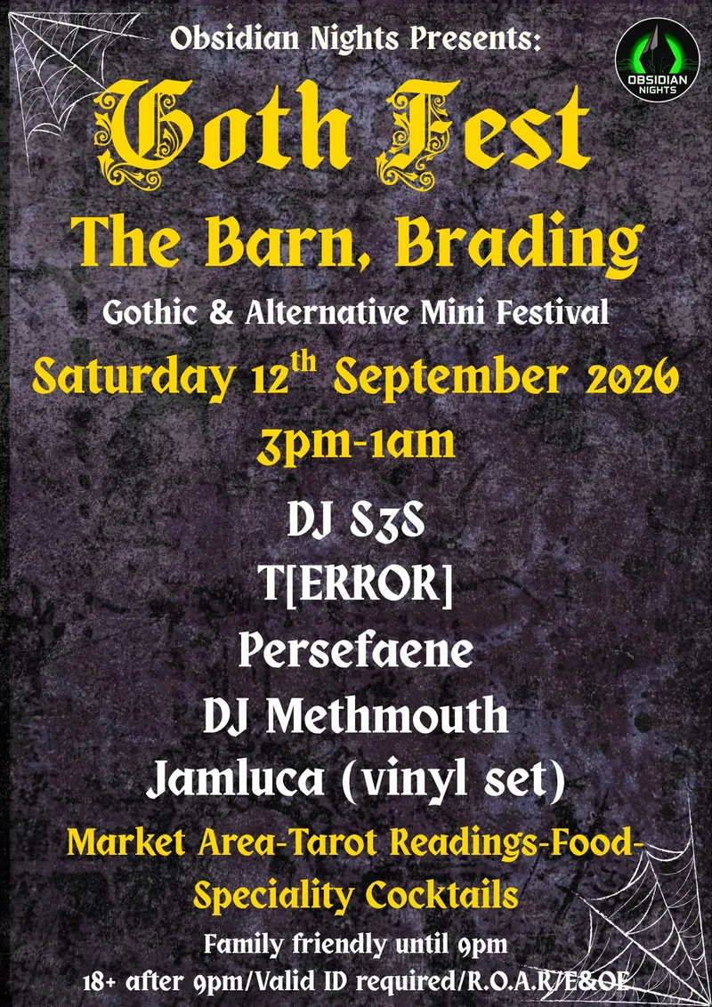 Obsidian Nights Presents: Goth Fest at The Barn