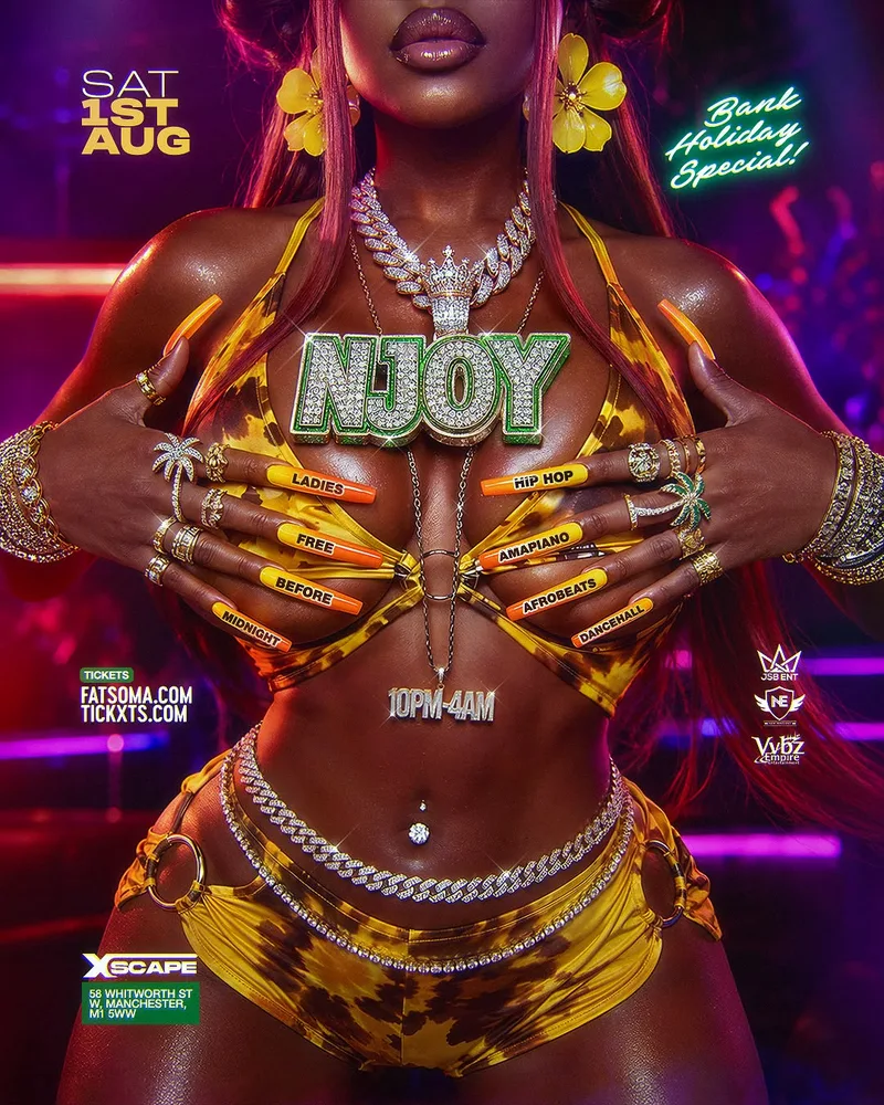 NJOY (Bank Holiday Special) - HipHop/RnB/House/Afrobeats/Amapiano/Dancehall