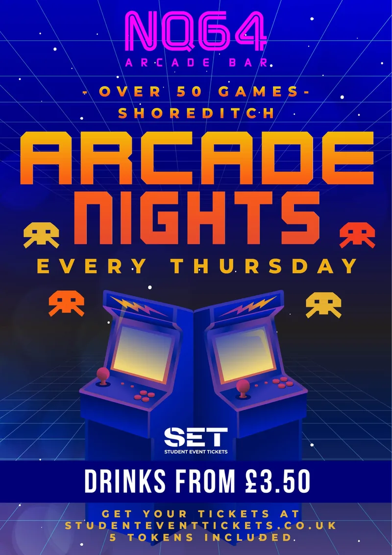 Arcade Nights @ NQ64 Shoreditch Thursday 10th September