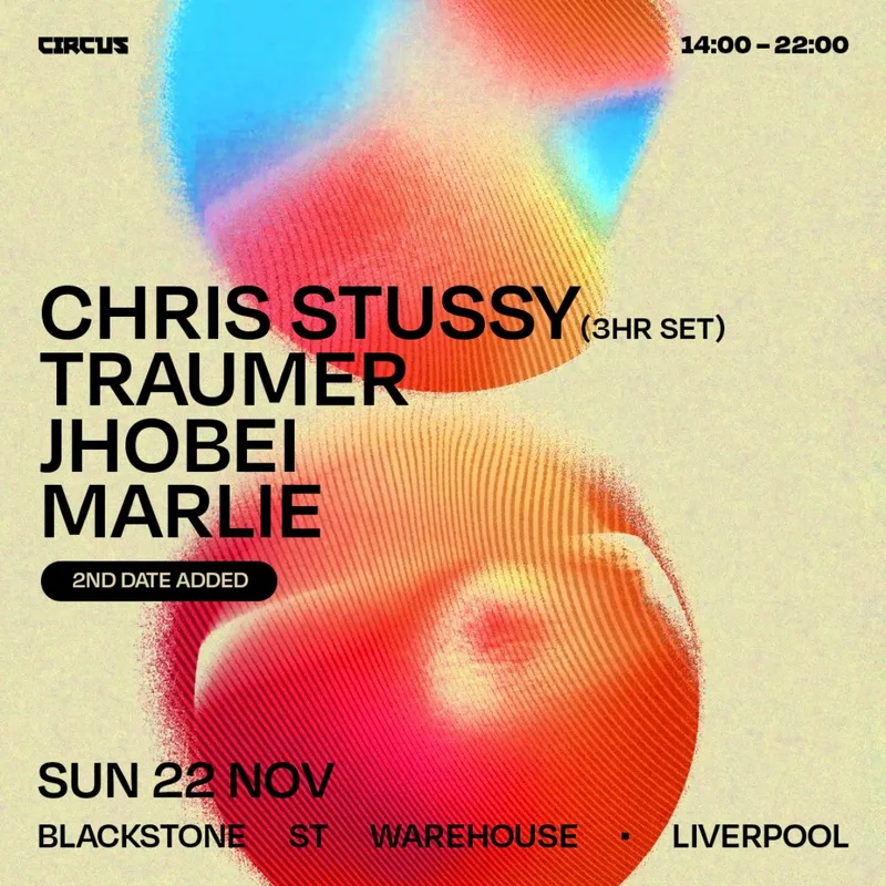 CIRCUS presents Chris Stussy at Blackstone St Warehouse Sun 22nd Nov