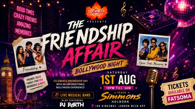Friendship Affair Bollywood Night