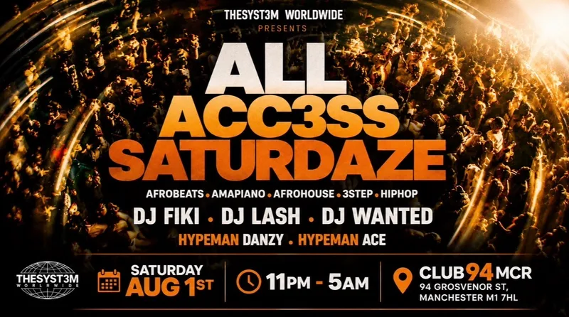 ALL ACC3SS SATURDAZE