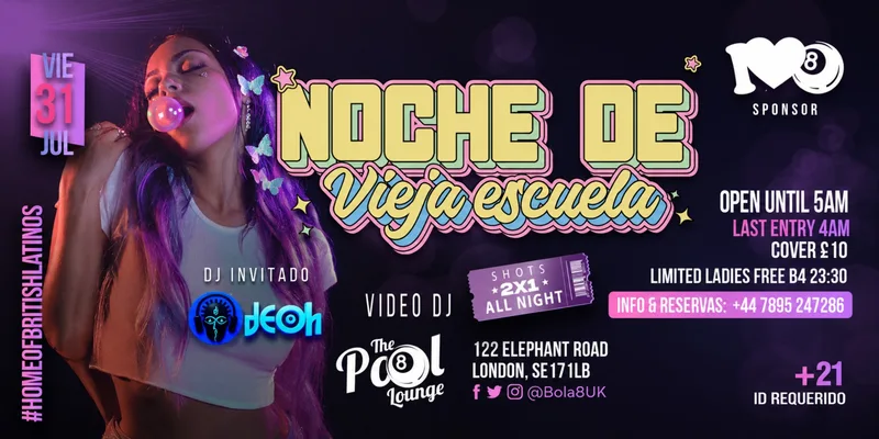 Noche de Vieja Escuela: REGGAETON, DEMBOW & LATIN HITS 🔥