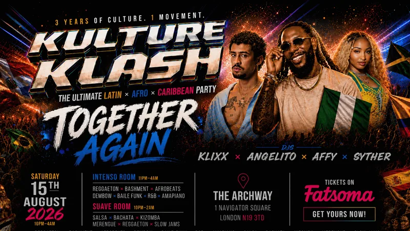 KULTURE KLASH: TOGETHER AGAIN | The Ultimate Latin x Afro x Caribbean Party