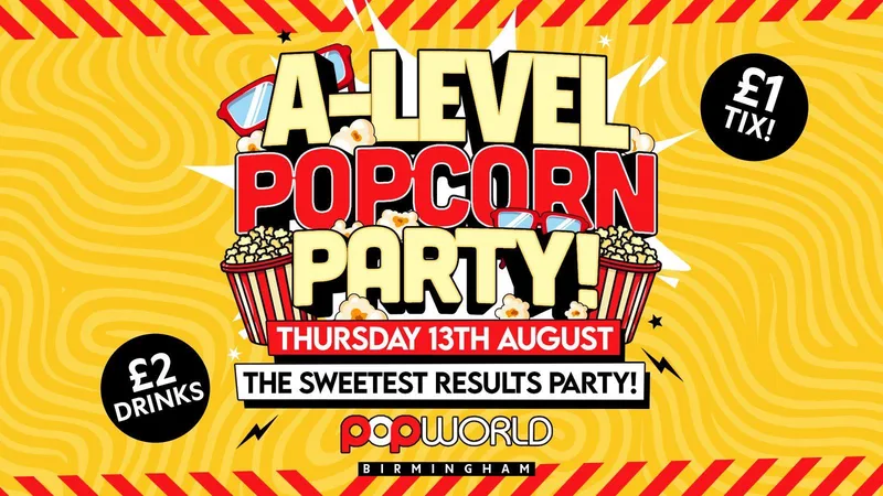 DUCKTAILS A-LEVEL RESULTS POPCORN PARTY 👉POPWORLD BIRMINGHAM