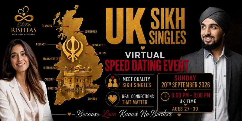 Online Speed Dating | For UK Sikh Singles (Ages 27 - 39)