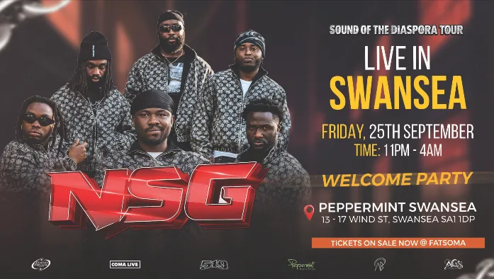 ONYX EVENTS X SWANSEA ACS PRESENTS: FRESHERS WELCOME PARTY FT. NSG PERFORMING LIVE!!
