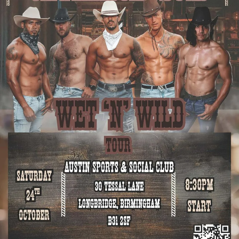 UK Pleasure Boys Wet & Wild Show Austin social Birmingha,