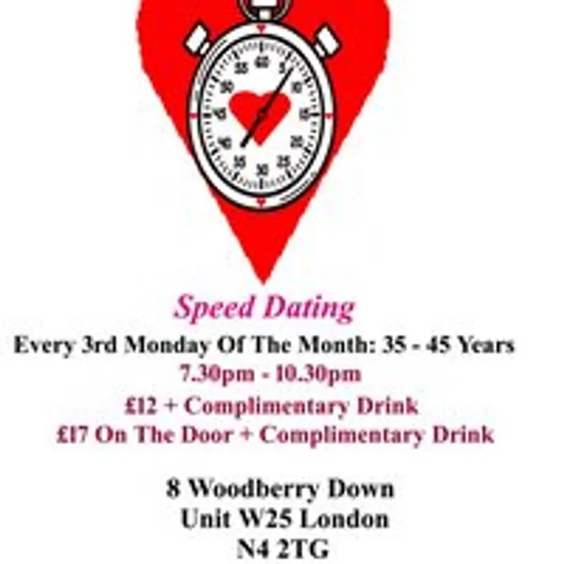 Speed Dating 35 - 45 years Mondays