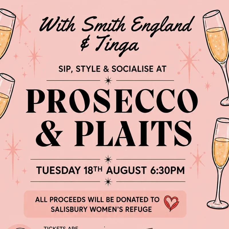 Prosecco & Plaits with Smith England and Tinga