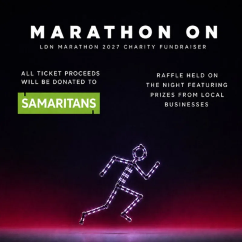 MARATHON ON: Samaritans Charity Fundraiser