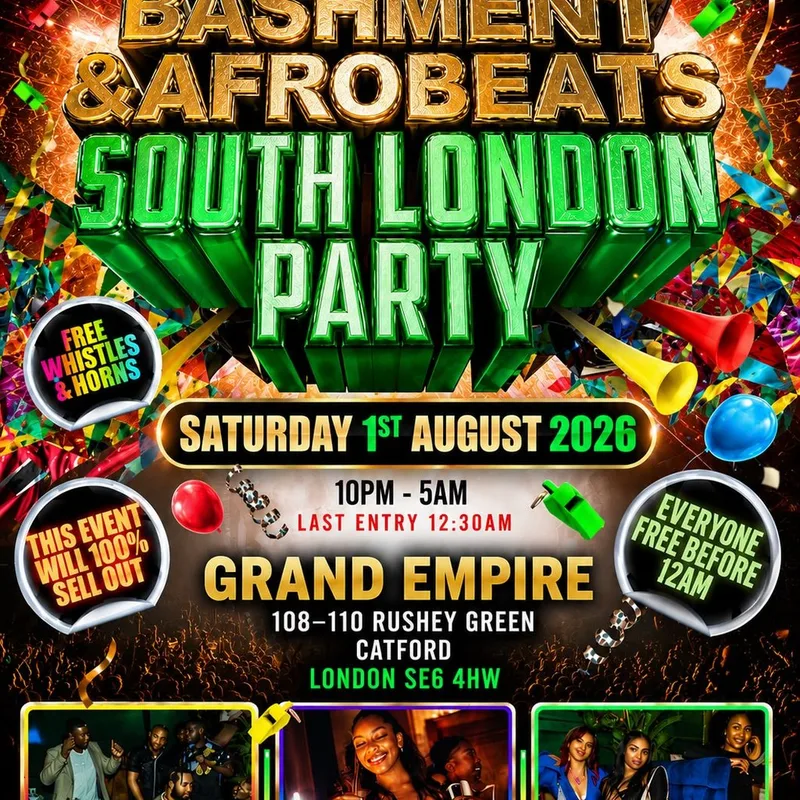 Bashment & Afrobeats - South London Party - Everyone Free Before