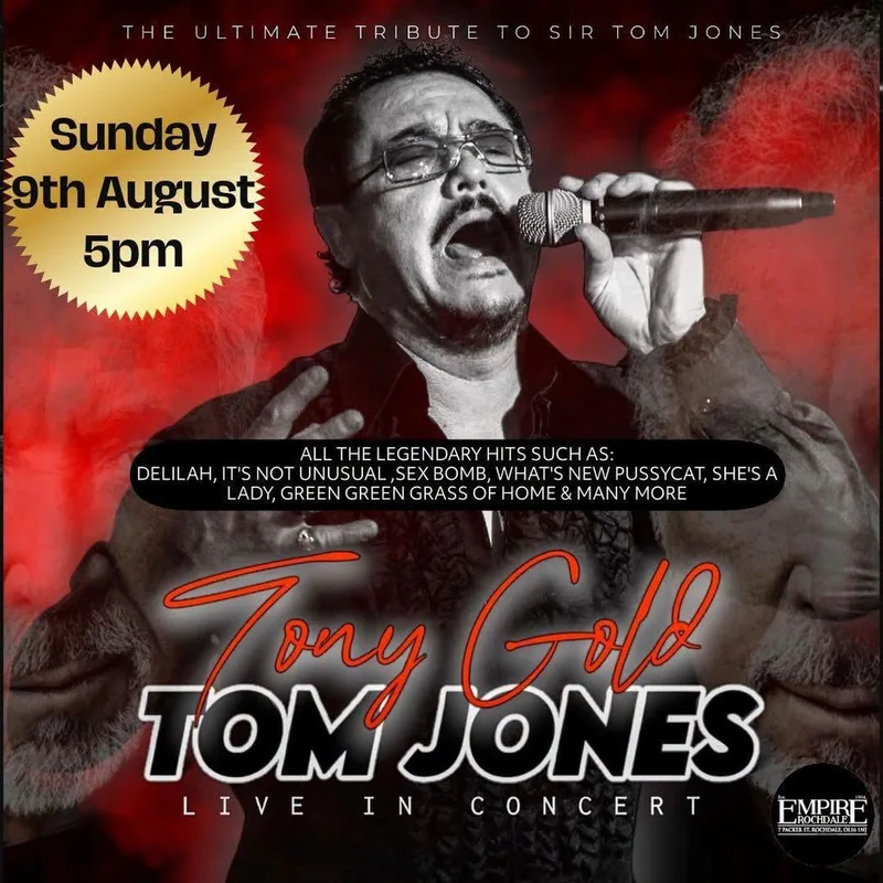 Tony Gold, one of the UK's leading Tom Jones tribute artists