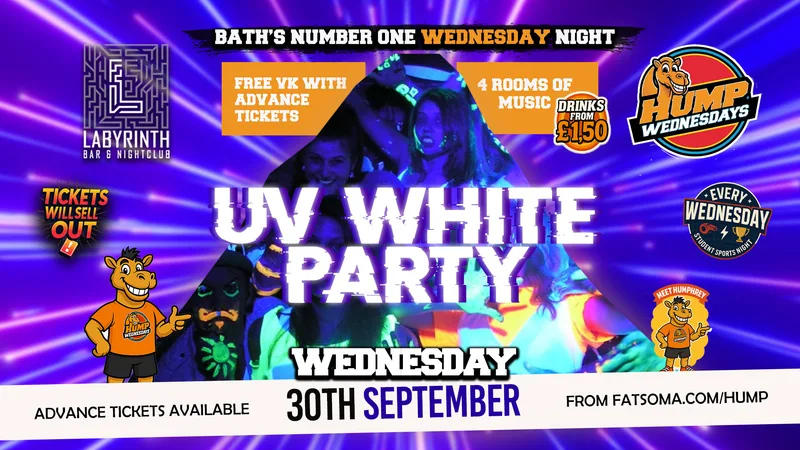 🐫 Hump Wednesdays 🐫 FRESHERS RAVE!! 🌟 Bath's Number One Wednesday Night!