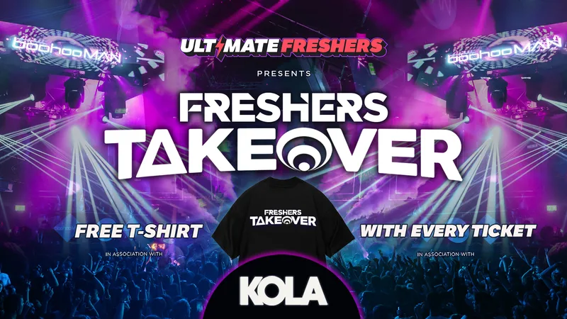 FRESHERS TAKEOVER PORTSMOUTH 2026 ⚡️ Sold Out 15 years Running! 👕 FREE T-Shirt with Every Ticket!