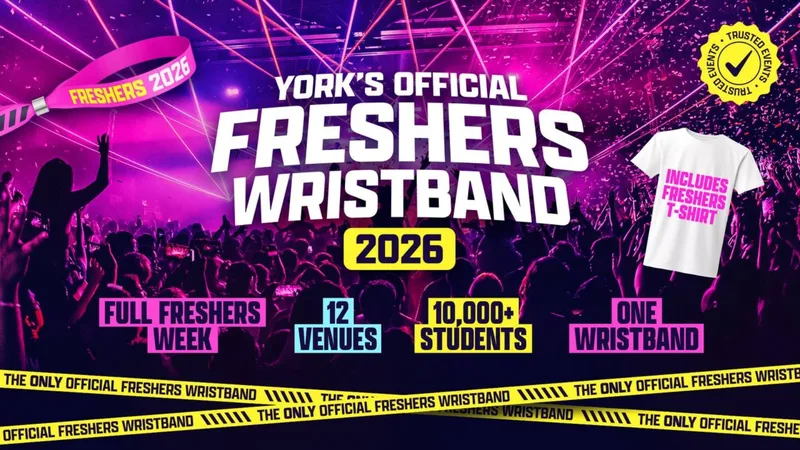 Official York Freshers Week Wristband | 2026 🎉