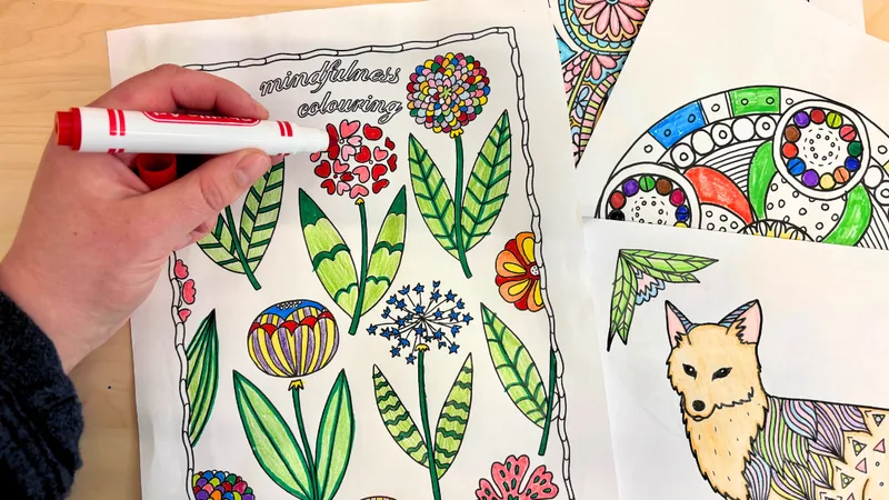 Mindful Colouring Drop-In Workshop Friday 12:30-2pm