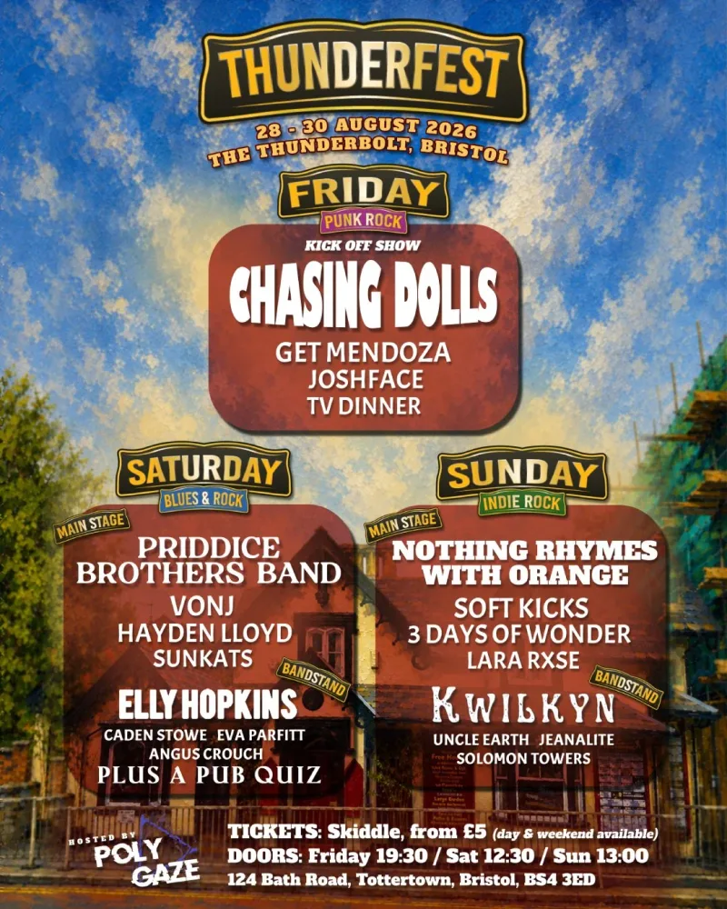 Polygaze Presents: THUNDERFEST DAY 3 - INDIE ROCK!