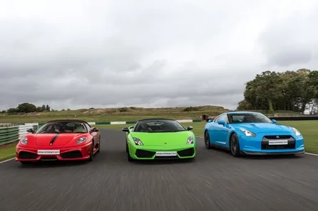 Triple Supercar Thrill plus High Speed Passenger Ride and Photo - Weekday — York