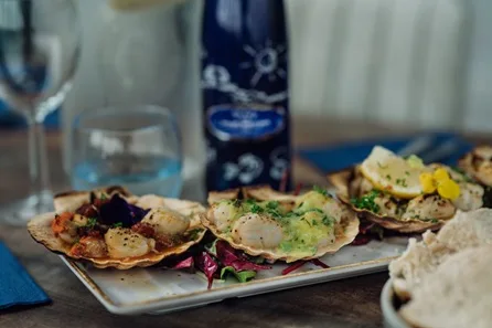 Two Course Seafood Dining Experience with Wine or Beer for Two at The Boathouse, Plymouth