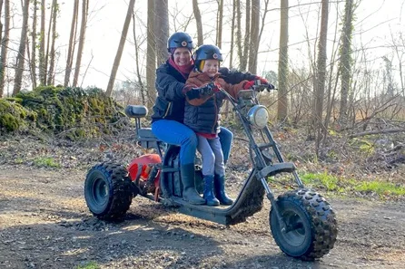Cotswolds Electric Scooter Adventure for Two Adults and Two Children on the Charlton Park Estate