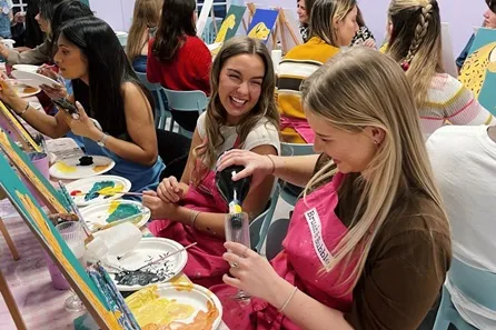 Paint and Sip Class for Two with Brush & Bubbles