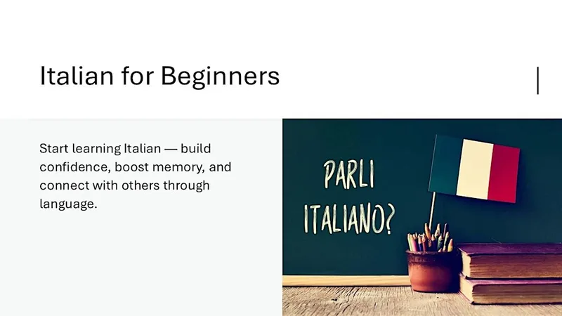 Italian for Beginners - Bury St Edmunds
