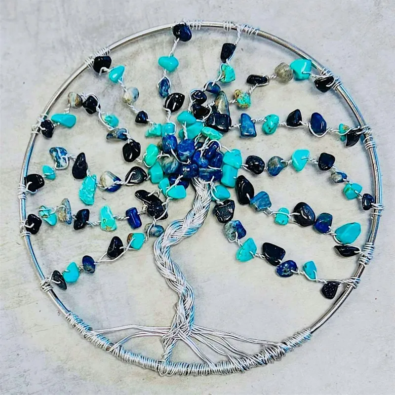 Moon shaped Wire Tree of Life- Durham