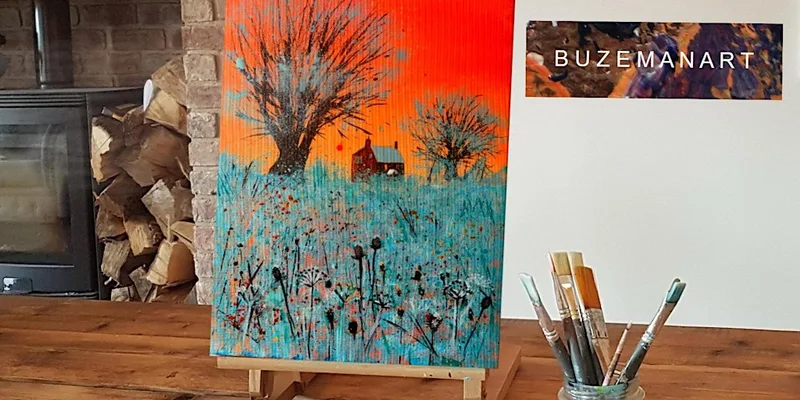 ‘At Winter Dusk’ Painting workshop @waters’ edge Visitors centre, Barton