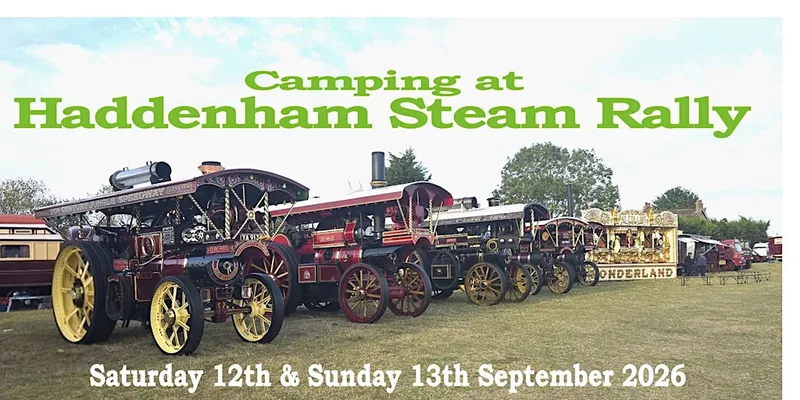 Camping at 51st Haddenham Steam Rally