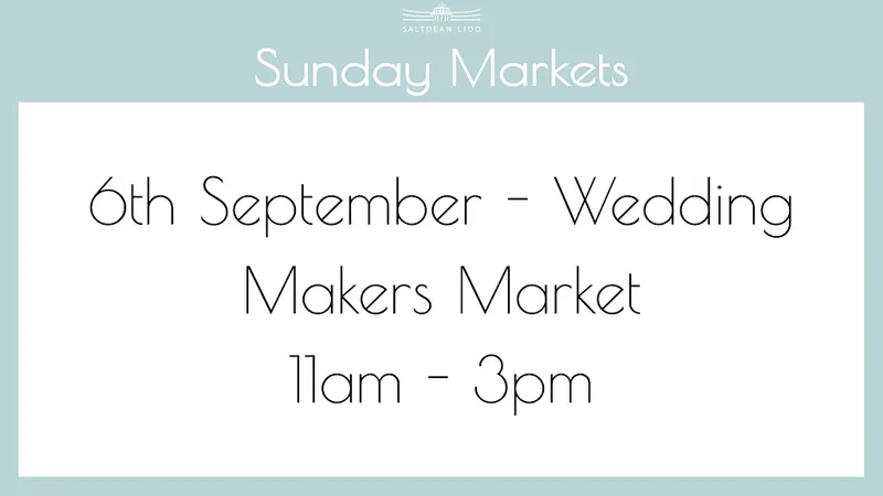 Wedding Makers Market at Saltdean Lido