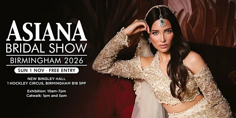 Asiana Bridal Show Birmingham - Sun 1 Nov 2026