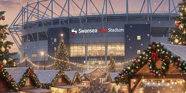 Swansea stadium indoor Christmas market