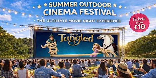 Tangled Outdoor Cinema at Burton Constable Hall in Hull