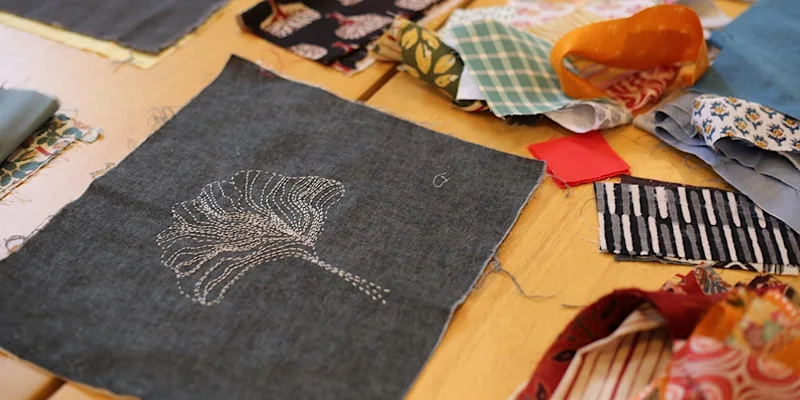 Embroidery Design with Couching/Slow Stitch
